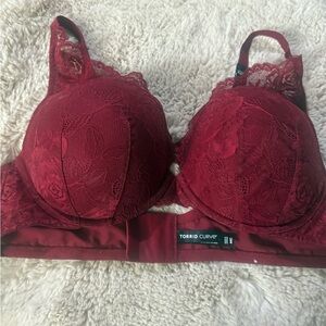 Torrid Rich Burgundy Lace Bra